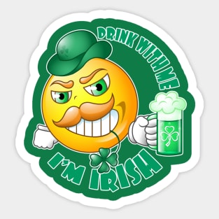 Irish smiley. Sticker